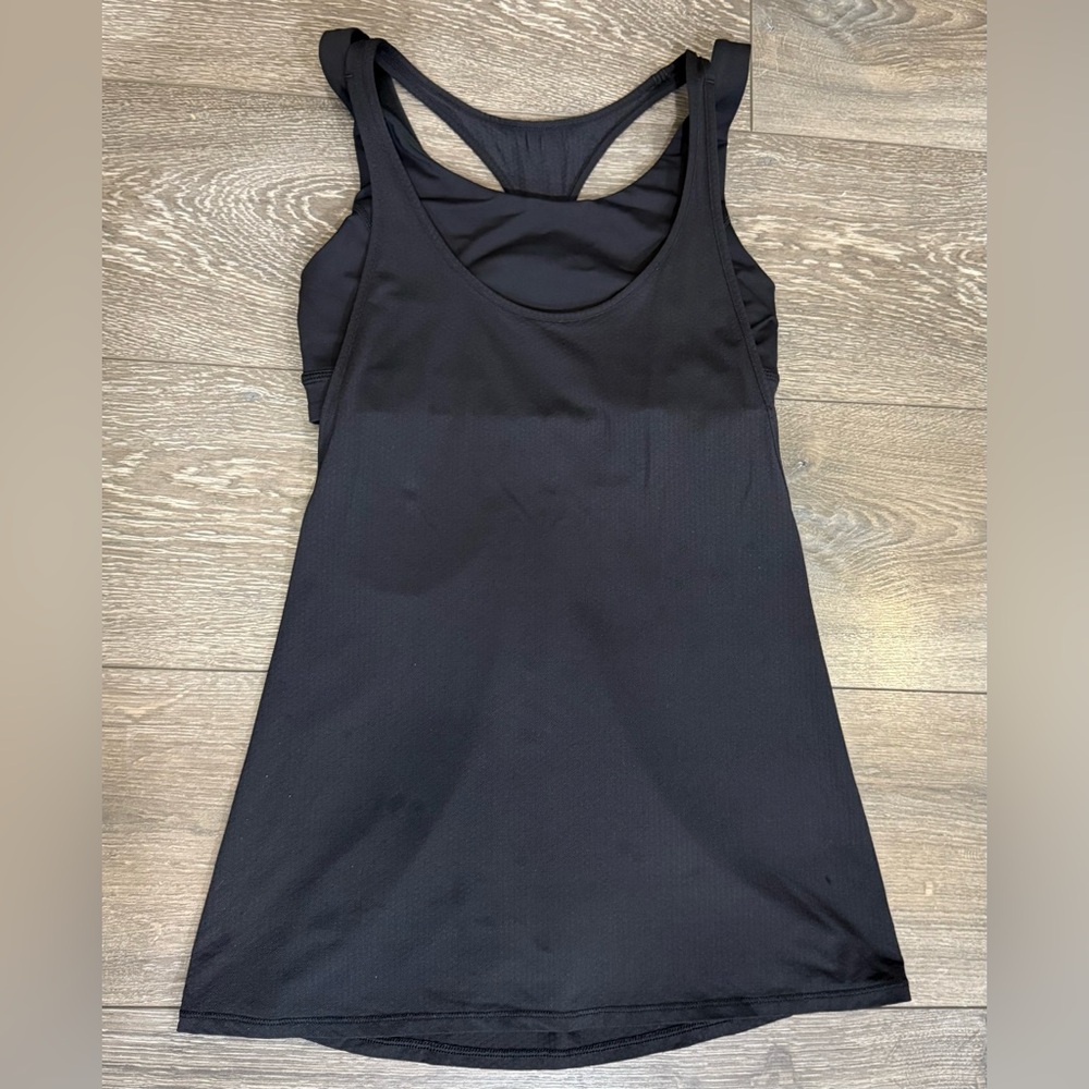 Lululemon Black Racerback Tank Top with Built in Bra